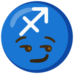 smirking face and Sagittarius