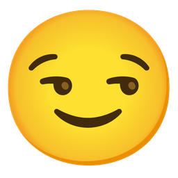 Smirking face and Slightly smiling face