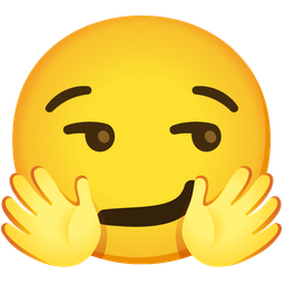 Smirking face and Smiling face with open hands