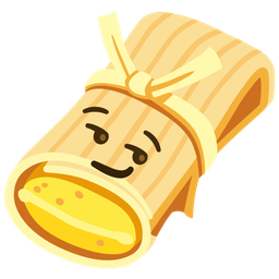 smirking face and tamale