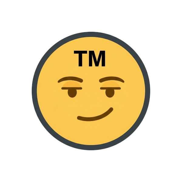 Smirking face and Trade mark