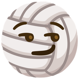 smirking face and volleyball