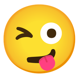 Smirking face and Winking face with tongue