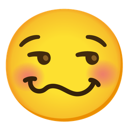 smirking face and woozy face