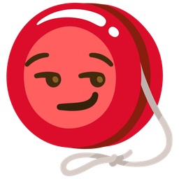 smirking face and yo-yo