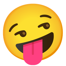 Smirking face and Zany face