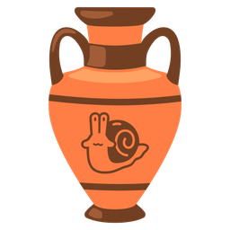 snail and amphora