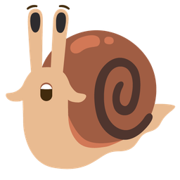 snail and astonished face
