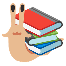 snail and books