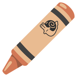snail and crayon