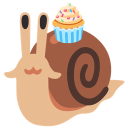 snail and cupcake