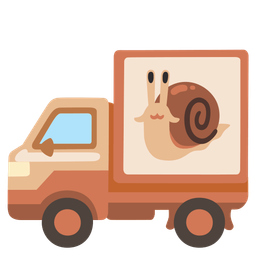 snail and delivery truck