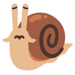 snail and disappointed face