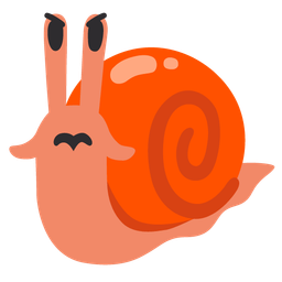 snail and enraged face