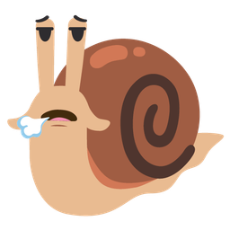 snail and face exhaling