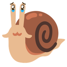 snail and face holding back tears