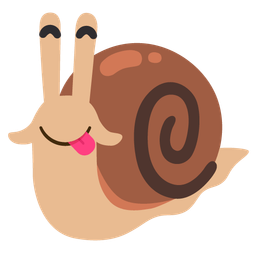 Snail and Face savoring food