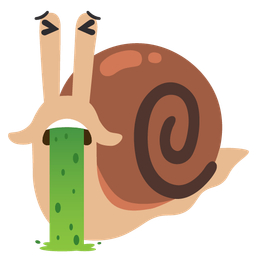 snail and face vomiting