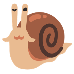 snail and face with peeking eye