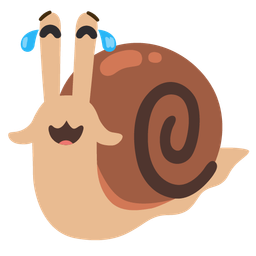 Snail and Face with tears of joy