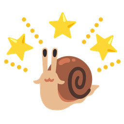 snail and glowing star