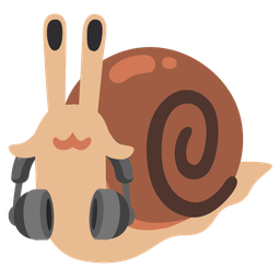 snail and headphone