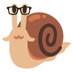 snail and nerd face