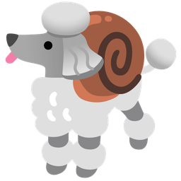 snail and poodle