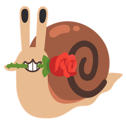 snail and rose
