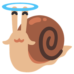 Snail and Smiling face with halo