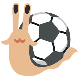 snail and soccer ball