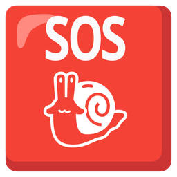 snail and SOS button