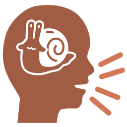 snail and speaking head