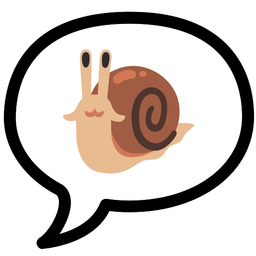 snail and speech balloon