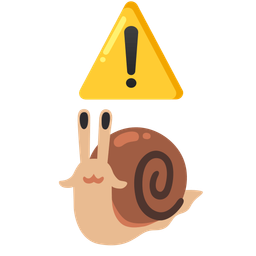 snail and warning
