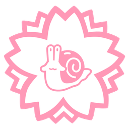 snail and white flower