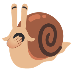 snail and yawning face