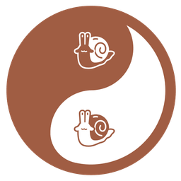 snail and yin yang