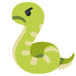 snake and angry face