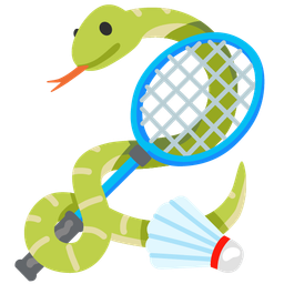 snake and badminton