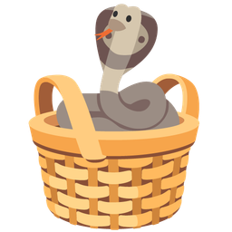 snake and basket