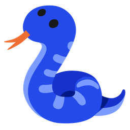 snake and blue heart