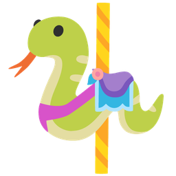 snake and carousel horse