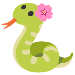 snake and cherry blossom