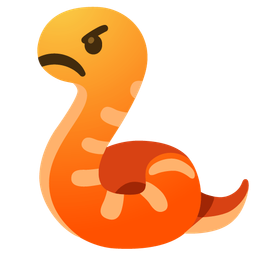 snake and enraged face