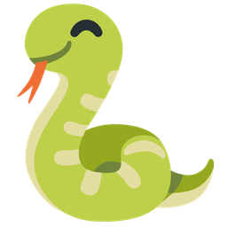 Snake and Face savoring food