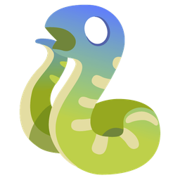 snake and face screaming in fear