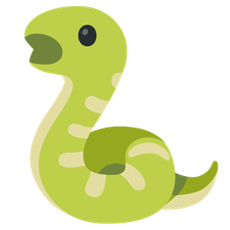 snake and face with open mouth