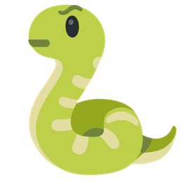 snake and face with raised eyebrow