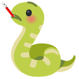 snake and face with thermometer